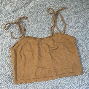 Aerie Cropped Tie Strap Tank